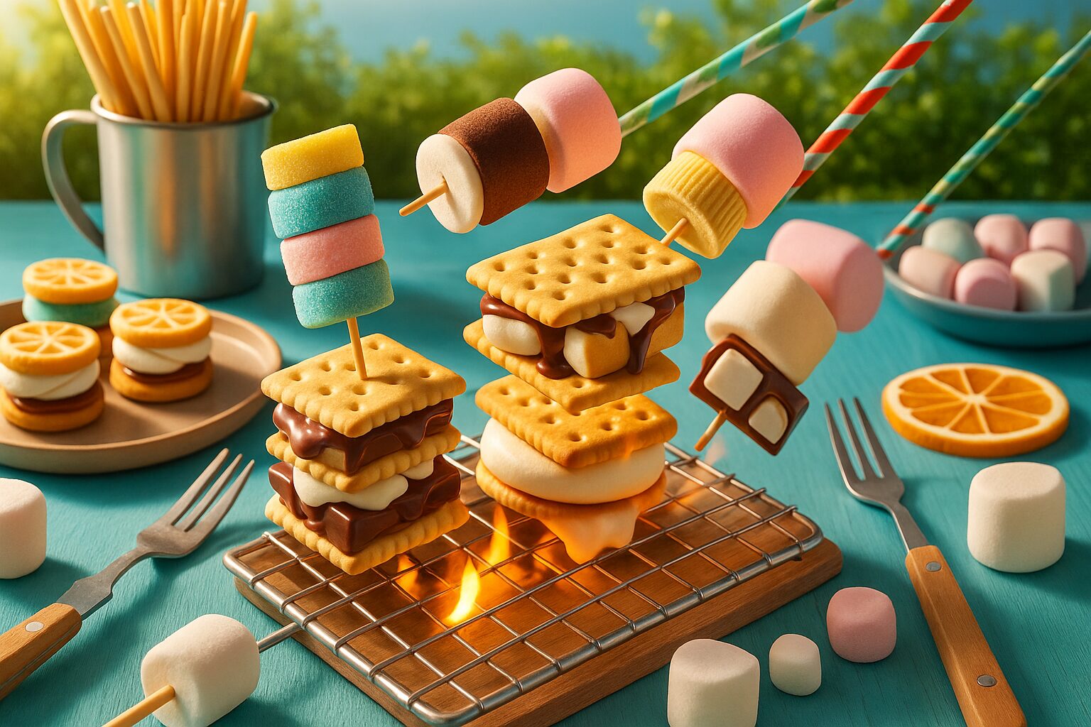 ポッキーやクラッカーサンド活用