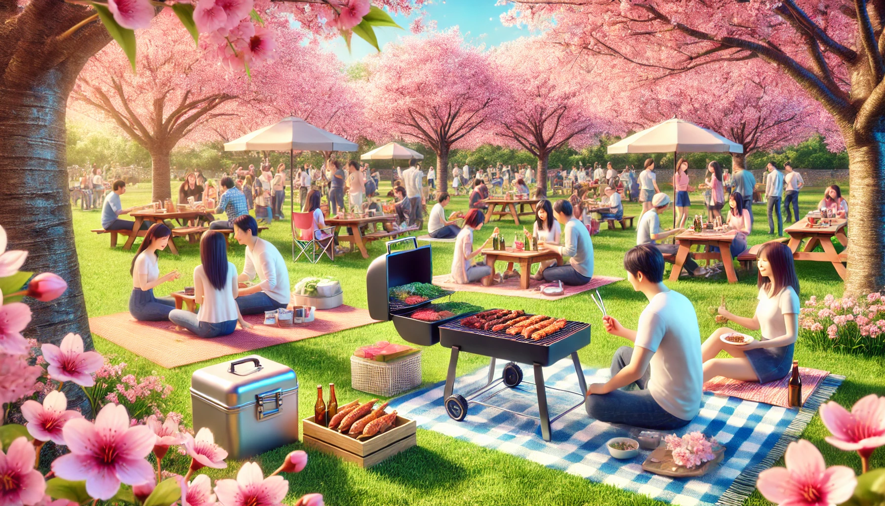花見と一緒に楽しめるBBQスポット