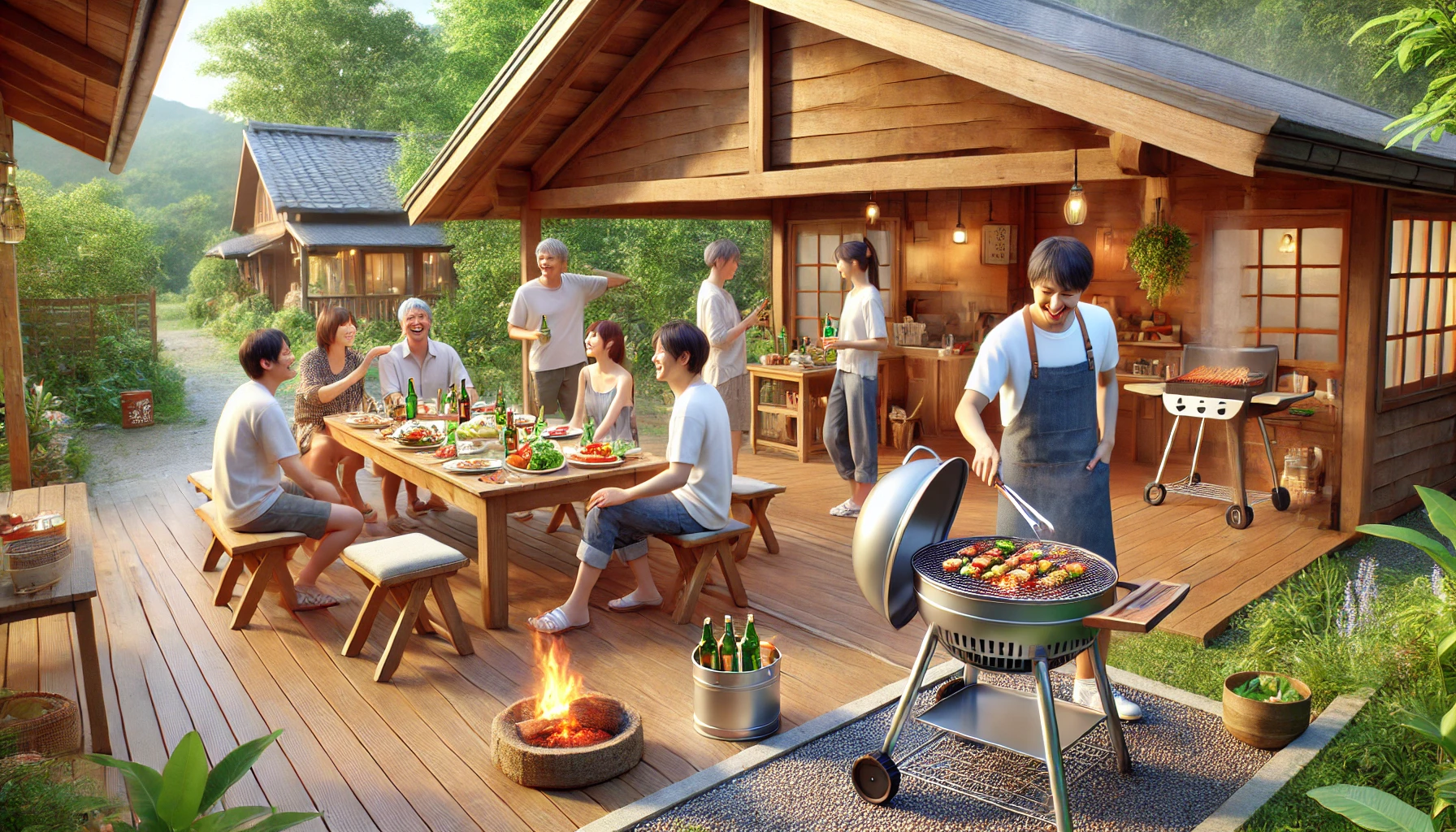 千葉県のコテージで手ぶらBBQを満喫