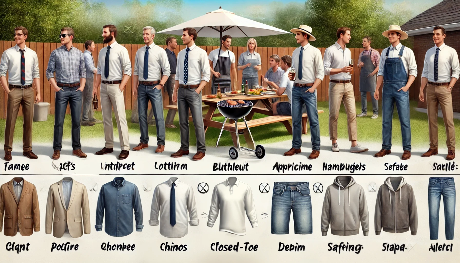 会社のバーベキューで服装のポイントまとめ