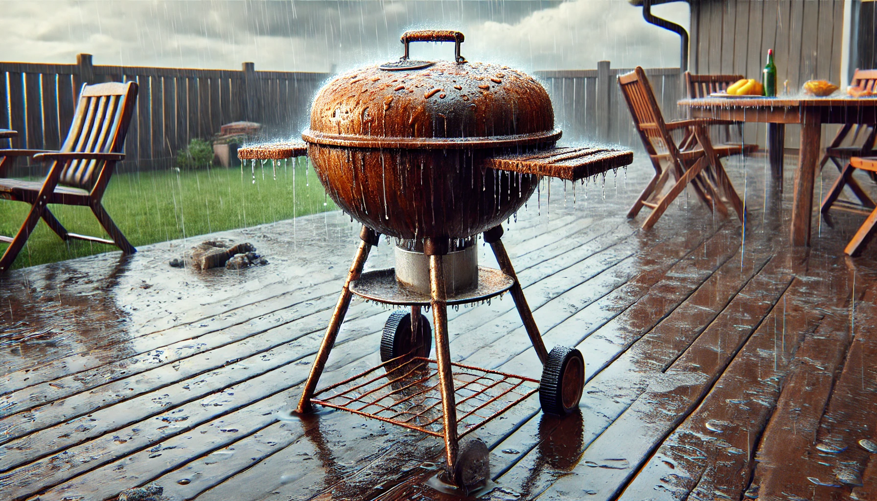 雨ざらしで錆びる原因とは