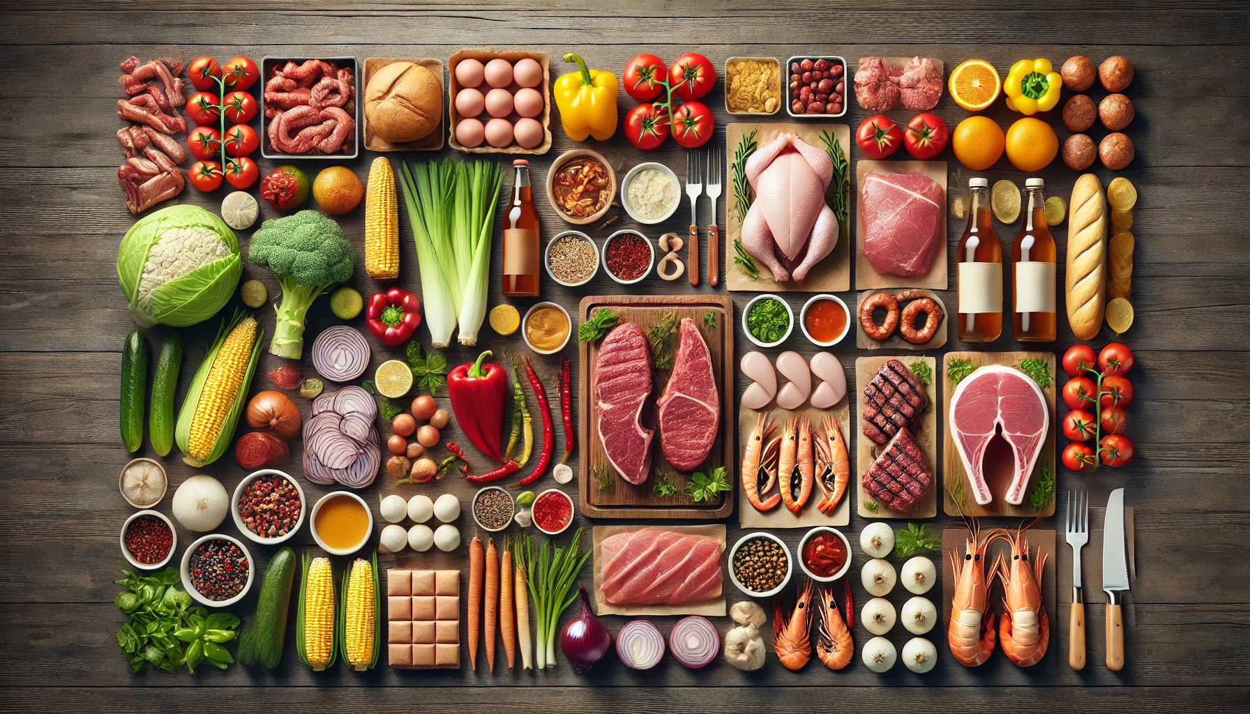 バーベキューの食材リスト例