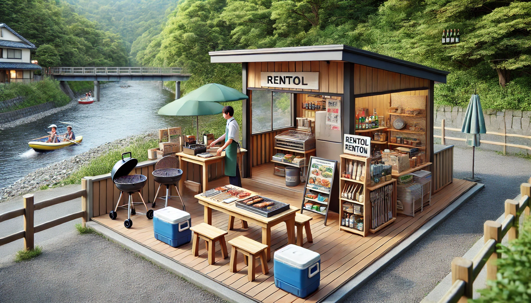 BBQ用品レンタル対応の施設