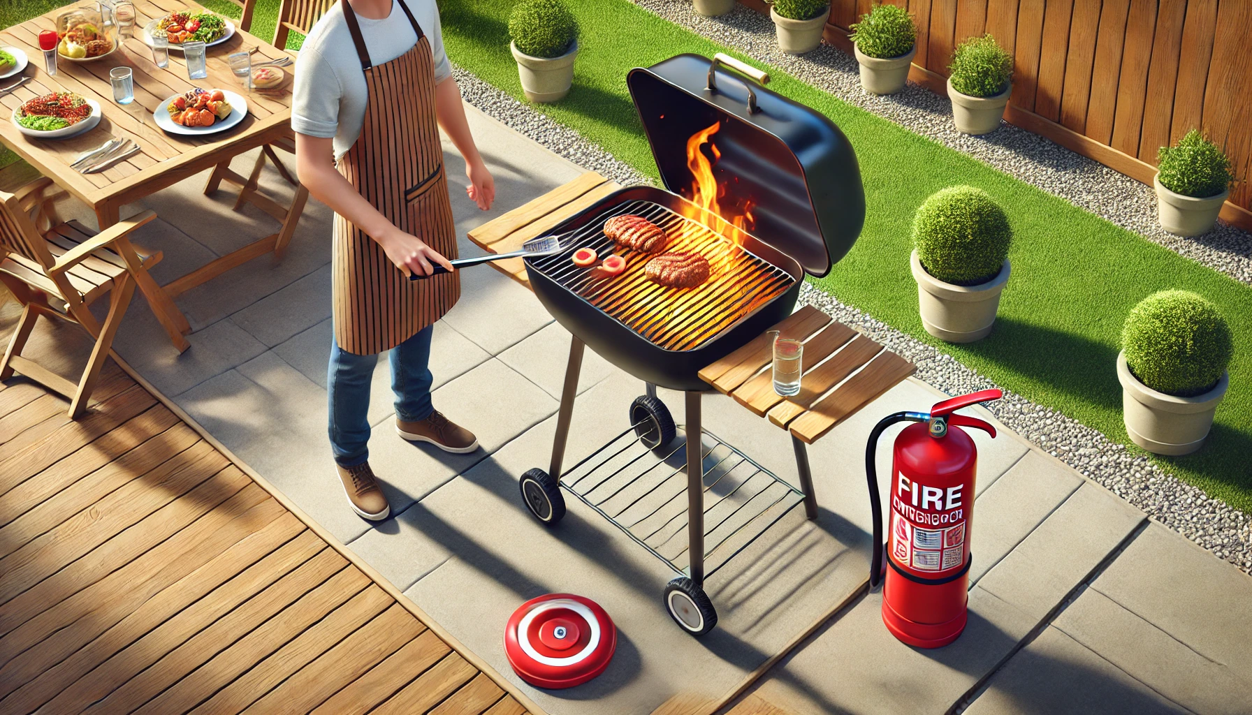 大型BBQコンロの使い方と注意点