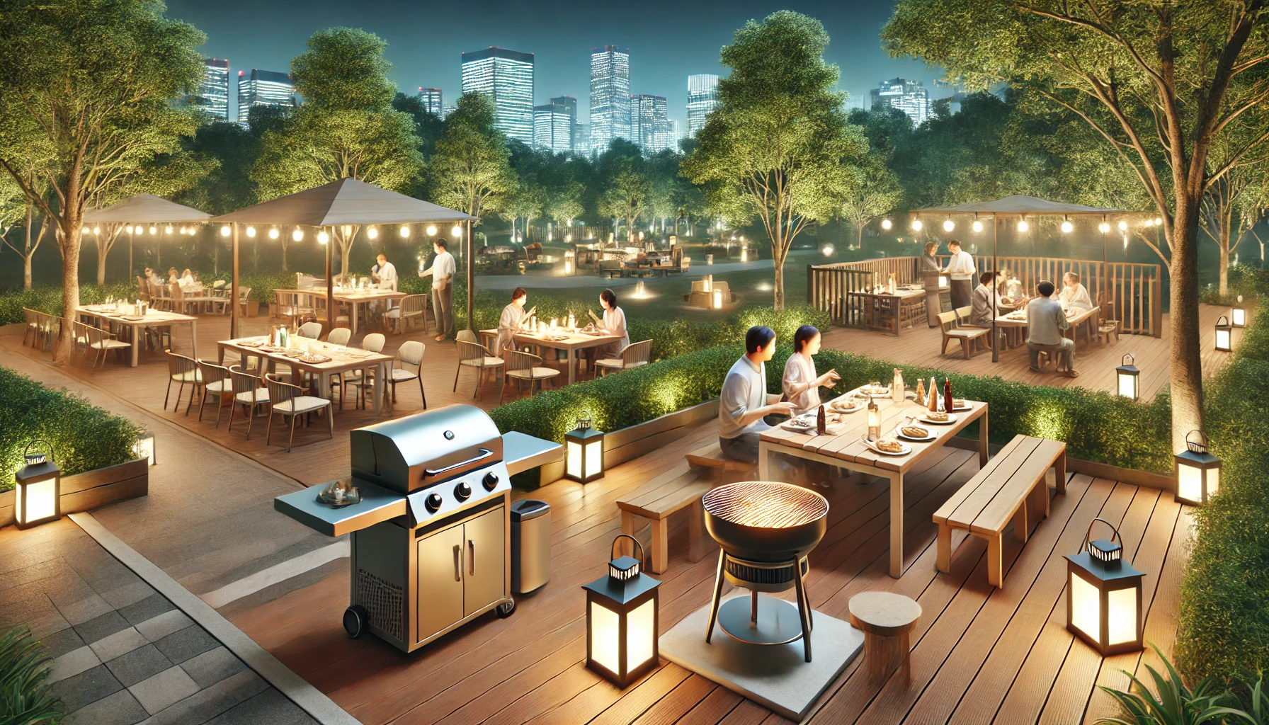 バーベキューを東京都内で夜に楽しむおすすめ公園と施設特集